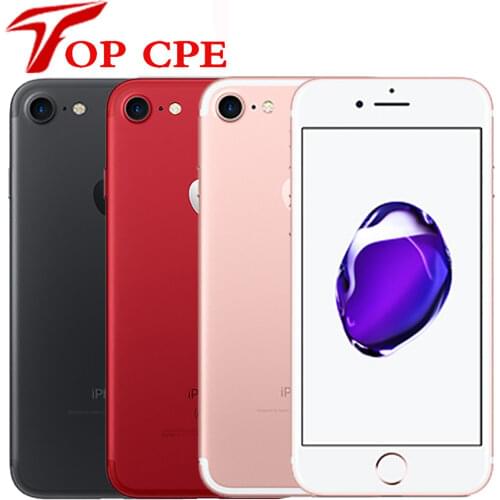 Unlocked Apple iPhone 7 iphone7 4G LTE 32GB/128GB/256GB 12.0MP Camera Quad-Core Fingerprint 12MP 1960mA Used Mobile Phone