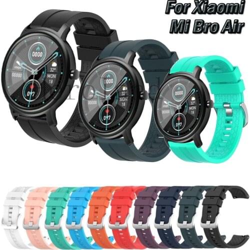 HeroIand Watch strap Band For Xiaomi MiBro Air / MiBro Color Smart Wristband Bracelet Wriststrap Silicone 20mm For Realme Watch