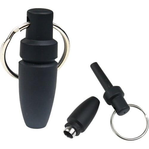 Rubber Cigar Punch Cutter Blade with Key Ring Cigar Accessories Draw Hole Gadgets Pocket Chain Clip Portable Blade Cool Gadgets