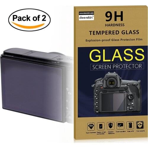 2x Self-Adhesive 0.25mm Glass LCD Screen Protector for Canon Powershot G7XII / G7X Mark III II / G7X / G7 X Digital Camera