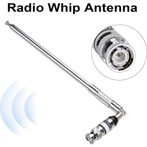 118-136MHZ Manual Telescopic For Aviation Intercom Antenna Home Airband Long Rod BNC Interface Office High Gains #734