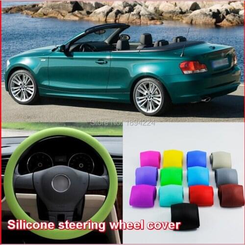 Multi-color Premium Car Non-slip Soft Silicone Steering Wheel Glove Cover Fit For BMW 120I