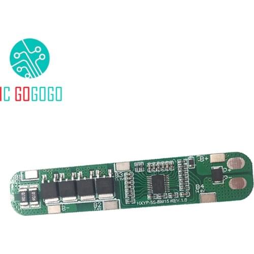 5S 18.5V 21V 18650 ion Lithium Battery Protection Board Anti overcharge over discharge 15A current 25A 5 Cell Packs Li-ion BMS