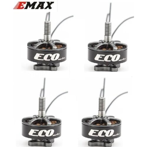 4PCS Emax ECO Series 2207 3-6S 1700KV 1900KV 2400KV Brushless Motor for RC Remote Control Toys Spare Parts Accessories