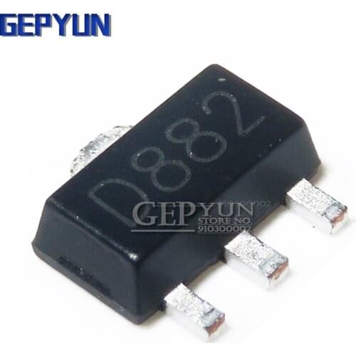 100PCS 2SD882 D882 SOT89 SOT SMD Gepyun