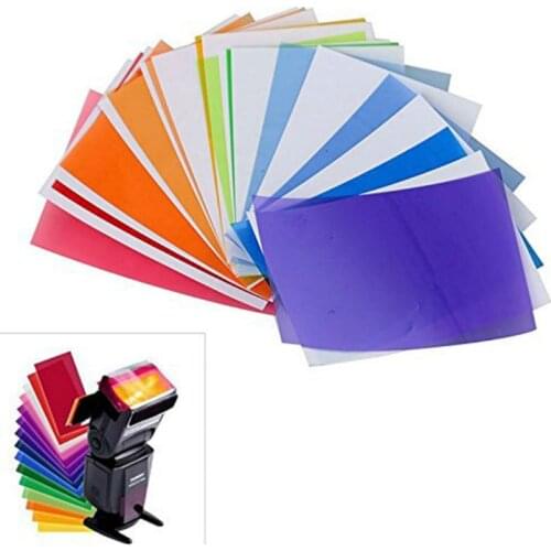 12 Colors Flash Color Card Diffuser Lighting Flashlight Lamp Shade For Canon Nikon Sony Pentax