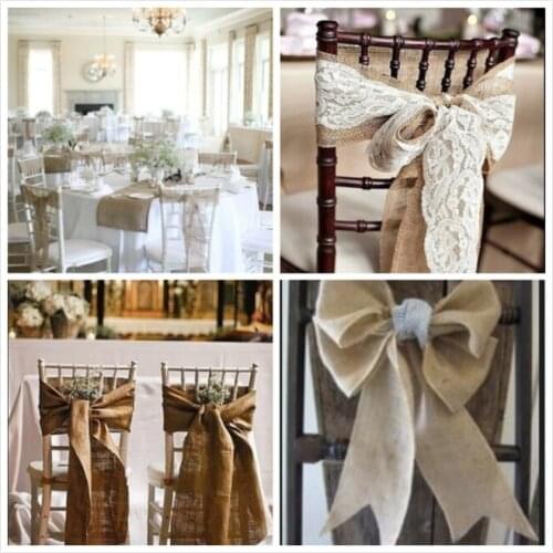 2M/roll Natura Jute Burlap Hessian Ribbon Roll 3-15cm Width Vintage Rustic DIY Wedding Decoration Mariage Wedding Supplies