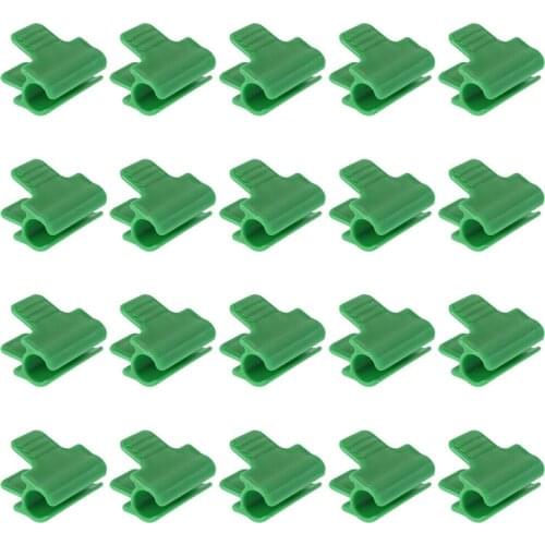 20Pcs Pipe Clamps for Outer Diameter Plant Stakes Greenhouse Shed Film Row Cover Shading Netting Hoop Clips Tool