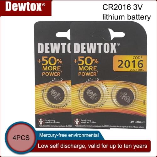 4PCS Original for DURACELL CR2016 Button Cell Battery 3V Lithium Batteries for Watch Toy Computer Calculator Control DLCR 2016
