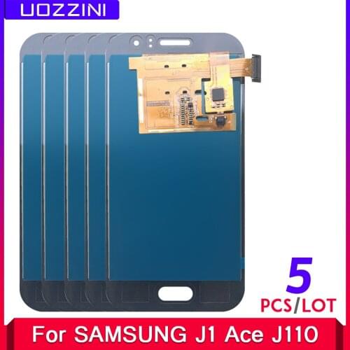 5 Pcs/lot 100% Tested For Samsung Galaxy J1 Ace J110 SM-J110F J110H J110FM LCD Display Touch Screen Assembly Not Adjustment