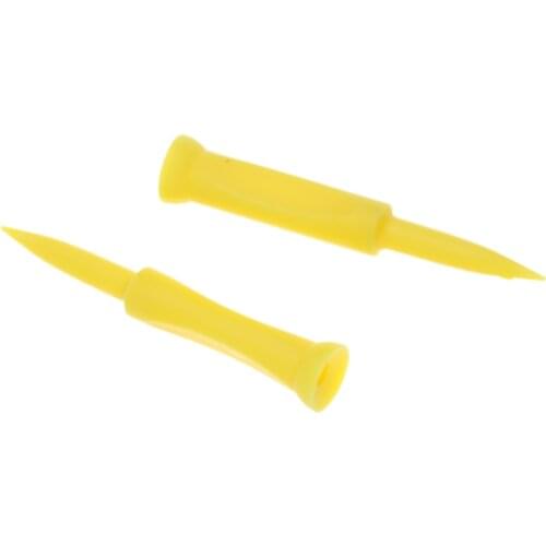 5 Pieces Durable Plastic Golf Tees 70mm Castle Tee Height Control Golfer Gift