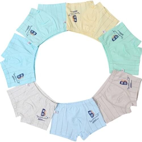 6 Pcs/lot Cotton Cartoon Kids Boys Underwear Summer Soft Breathable Baby Boxer Childrens Clothes Underpants Boy Briefs 2-7 Y