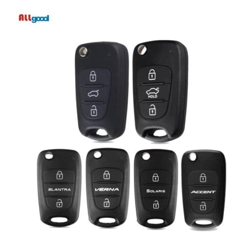 Allgood Remote Key Shell for Hyundai I20 I30 IX35 I35 Kia Picanto Sportage K5 3 Buttons Flip Folding Remote Key Case