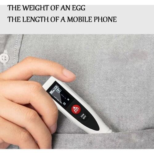 NEW 40/50/60M Smart Digital Laser Distance Meter Range Portable USB Charging Rangefinder Mini Handheld Distance Measuring Meter