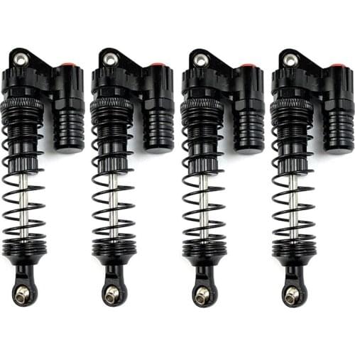 For Axial SCX10 Traxxas TRX-4 RC4WD D90 1/10 RC Crawler Car Upgrade Parts 4Pcs 90mm Metal Shock Absorbers Damper