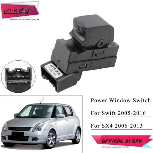 ZUK For Suzuki Grand Vitara Alto SX4 2006-2013 For Swift 2005-2016 Power Master Window Control Switch Button OEM:37995-62J00