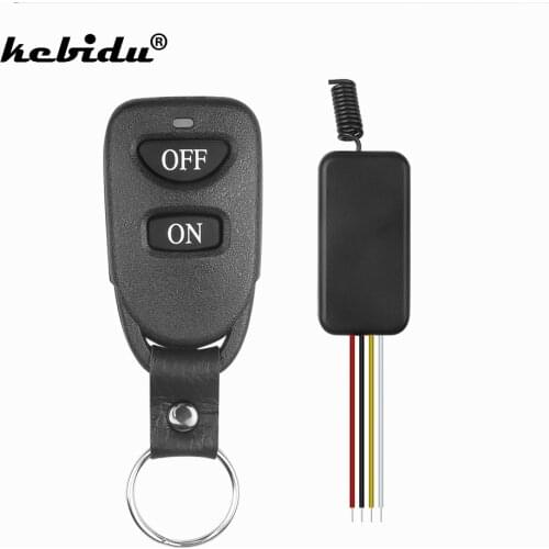 Kebidu DC 3V-12V 433 MHz Wireless Remote Control Switch Receiver Module 433 MHz Transmitter Remote Control For Light LED