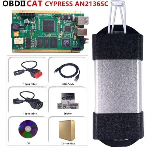 New Can Clip V190/V195 Full Chip Gold PCB Board With CYPRESS AN2135SC/2136SC chip A+ OBD2 Diagnostic Interface
