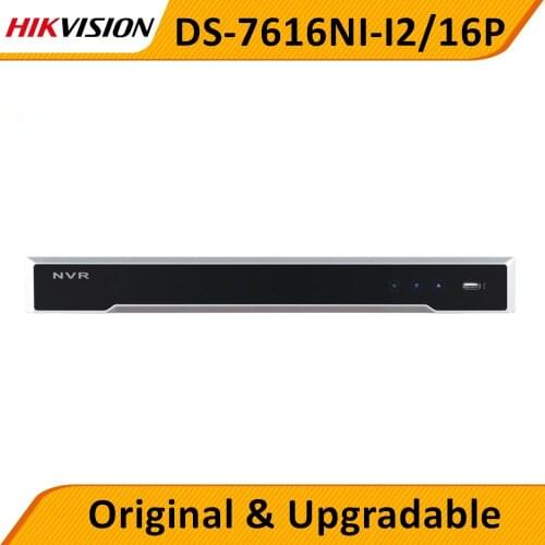 Original Hik 16CH 8CH POE NVR with 2 SATA 16 POE 8POE Network Video Recorder 16 Channel DS-7616NI-I2/16P DS-7608NI-I2/8P