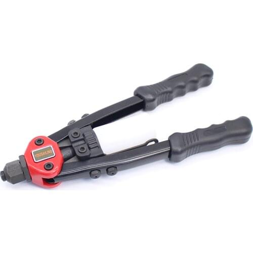 YOUSAILING BT-807 13" (320MM) Heavy Duty Hand Rivets Gun Double Hand Manual Riveting Tool Handle Riveter Gun 3.2-6.4mm