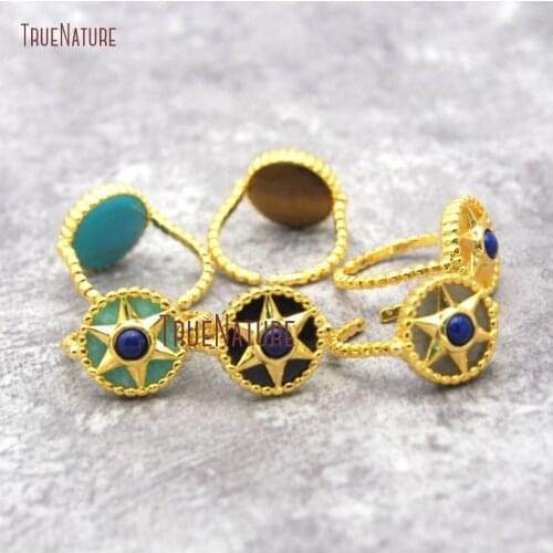 Gold Filled Jewish Star Ring Judaica Magen David Ring Star of David Ring Adjustable Gold Band Ring RM26874