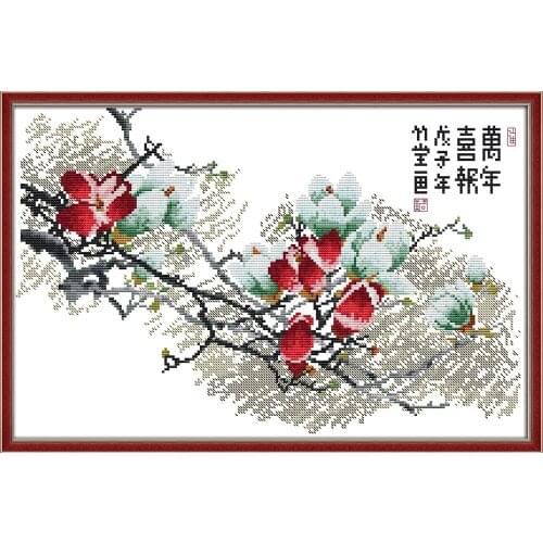 The joy of the ten thousand years cross stitch kit aida 14ct 11ct count print canvas stitches embroidery DIY handmade