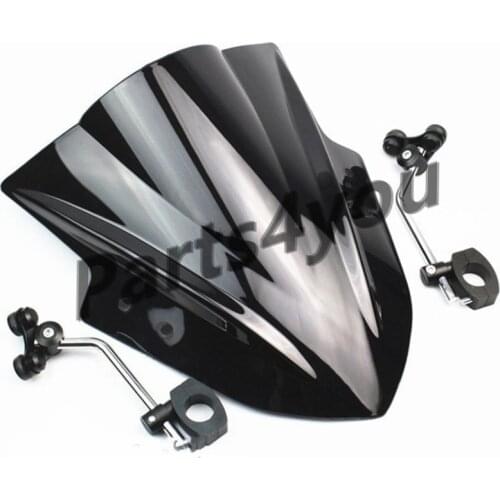 Motorcycle Windshield Windscreen adjustable bracket Wind Screen For CFmoto 400NK 650NK 150NK 250NK Yamaha FZ1 FZ6 MT09 MT07