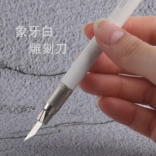Rubber stamp carving knife hand account pen knife cute girl utility knife paper knife handmade knife