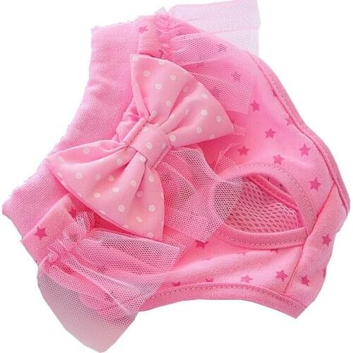 Dog Sanitary Physiological Pant Washable Female Dog Diaper Shorts Panties Menstruation Underwear Dog Briefs Pet Supplies