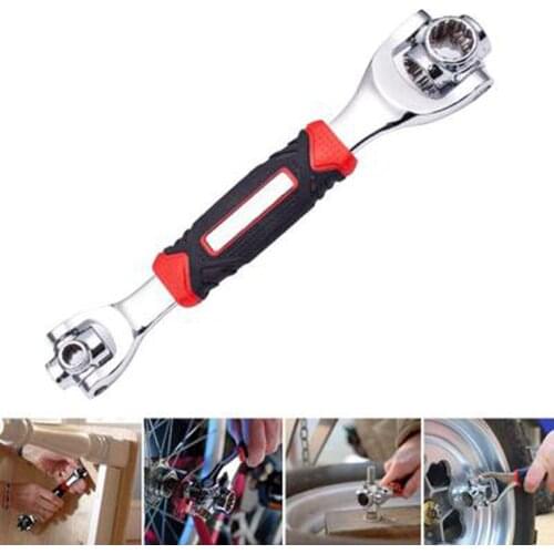 Tiger Wrench 48 in 1 Tools Socket Works with Spline Bolts Torx 360 Degree 6-Point Universial Furniture Car Repair Tool FW220