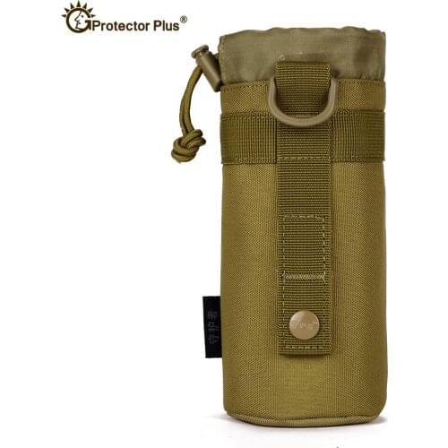 Military Tactical MOLLE System Single Water Bottle Climbing Bags Kettle Pouch Army Durable Men Travel Water Bag for Hiking