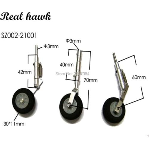 1 Set Aluminium Alloy Anti-Vibration Landing Gear For RC Airplane Shock Absorbing aircraft model parts