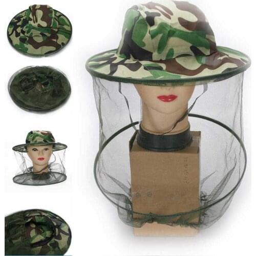 2019 Camo Fishing Hat Wide Brim Breathable Mesh Unisex Outdoor Sport Fishing Hiking Hat UV Protection Face Neck Flap Man Sun Cap