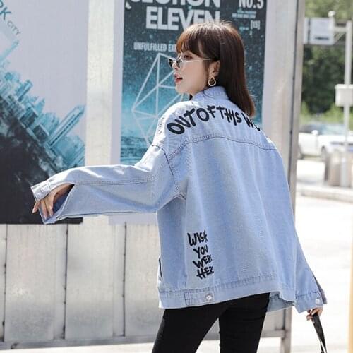 2021 Jacket Denim 2021 Fashion Loose Real Shot For Men And Women Free Shipping Spring/autumn Blue