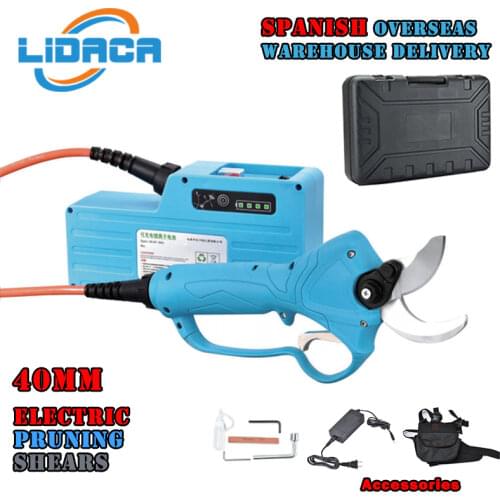 Electric Shears Electric Pruner 36V 1080W 4400mah Lithium Battery Electric Pruning Shear Orchard Scissors for Fruit Tree Garden