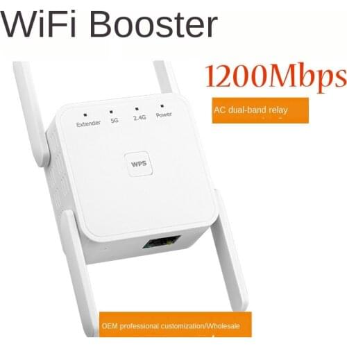 AC1200 WIFI repeater router access point wireless 1200Mbps range extender Wi-Fi signal amplifier 4 external antenna AP router