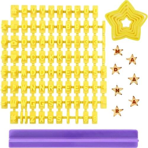 Alphabet Press Cake Mould Set For Cakes/Sugar paste Words Baking Mold Cake Frill Cutter Embossing Mould DIY Decorating Tool