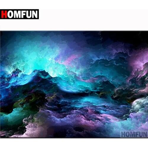 HOMFUN Full Square/Round Drill 5D DIY Diamond Painting "Starry sky" 3D Diamond Embroidery Cross Stitch Home Decor A18734