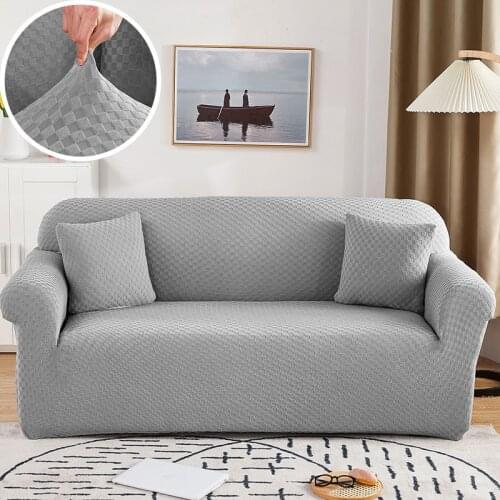 3 Seater Sofa Cover with Armrest Linings for Sofas Chaise Longue Living Room Decoration Stretch Cover On The Couch Modern Solid
