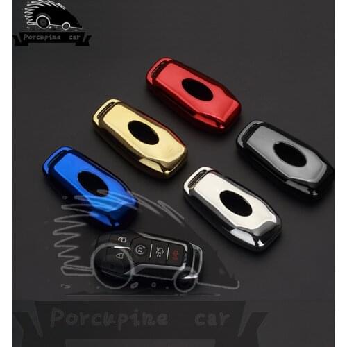 Colorful TPU Key Case Cover Shell for 2015 2016 FORD FUSION MONDEO MUSTANG F-150 LINCOLN EDGE EXPLORER MK 4 button 5 buttons