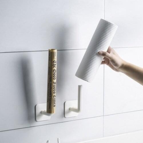 Free Kitchen Roll Paper Accessory Wall Mount Toilet Paper Holder Multifunctional Bathroom Tissue Towel Accessories Rack Holders