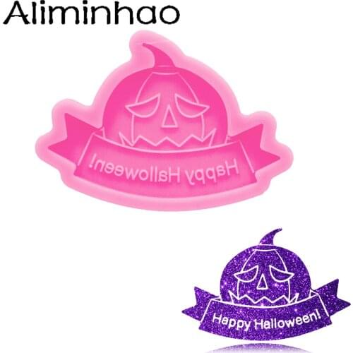 DY1231 Gloss Halloween Spooky Witch Molds, Soft Epoxy Resin Mold, Really Sturdy & Flexible Polymer Clay Mold Fondant Chocolate