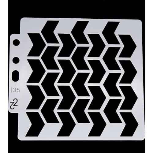 Geometry Layering Stencils for Diy scrapbook/photo album Decorative Embossing coloring,painting stencil,home decor