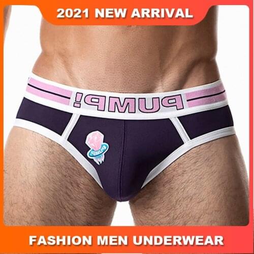Hot Sale Cotton Sexy Mans Underwear Briefs Underpants Breathable Mens Briefs Bikini Gay Underwear Mens Underwear Funny Cueca