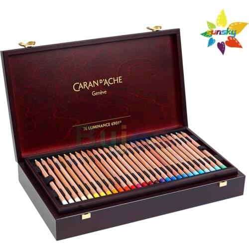 Swiss OEM CARAN D'ACHE 20 30 40 76 80 120 Color master Artist water color oil Color Pencil Supracolor Soft Pablo 6901 LUMINANCE