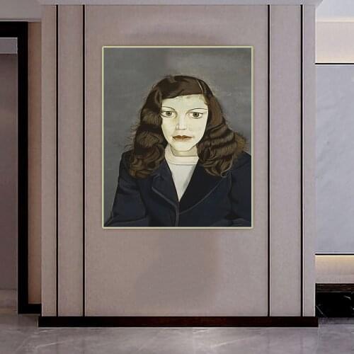 Girl in a Dark Jacket, 1947 by Lucian Freud Canvas Oil Painting Aesthetic Decorative Picture Wall Hanging Decor Home Decoration