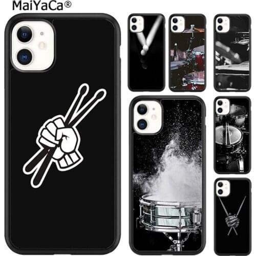 MaiYaCa Drummer Playing Drums Phone Case Cover For iPhone 5s SE 6s 7 8 plus X XR XS 11 12 pro max Samsung Galaxy S8 S9 S10 shell