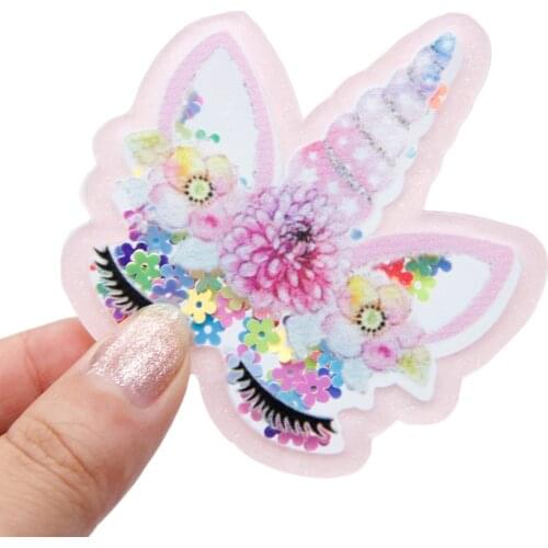 Babies DIY Handicrafts Cartoon Pattern Quicksand Acrylic Sequin Shakers For Party Headwear Accessories Home Crafts 5Yc17203