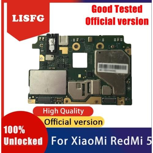 Good Tested For Xiaomi Redmi 5 Hongmi 5 Motherboard 16GB 32GB 64GB Unlocked For Xiaomi Redmi 5 Hongmi 5 Logic Board Mainboard