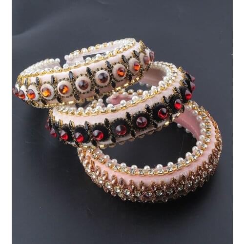 New Fashion Baroque Sponge Gorgeous Rhinestone Headband Ladies Prom Exaggerated Catwalk Gift Hair Accessories 953